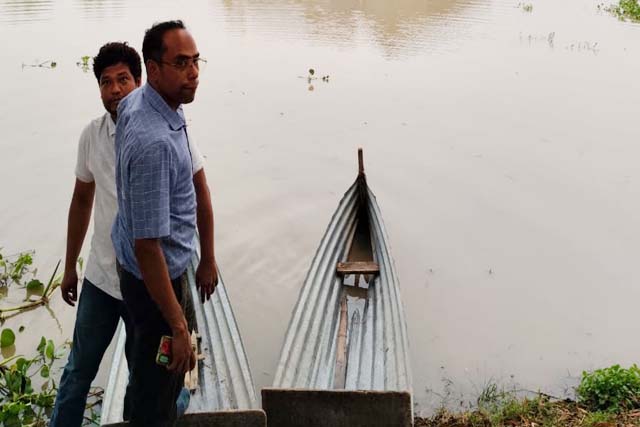 उधवा प्रखंड के कई पंचायत बाढ़ की चपेट में, घरों में घुसा पानी,जन जीवन प्रभावित