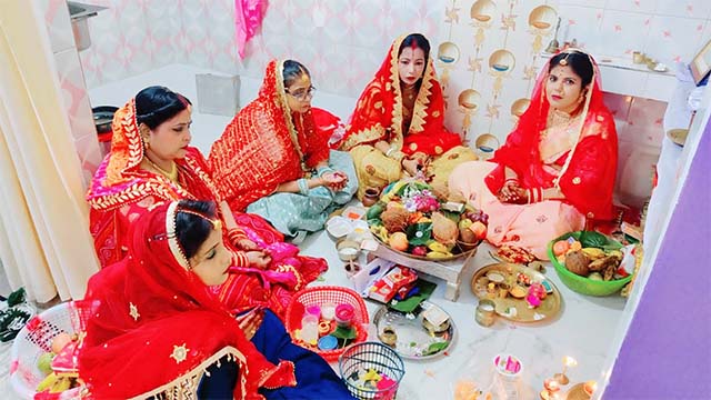 जिलेभर में हर्षोल्लास के साथ मनाया गया हरतालिका तीज व्रत