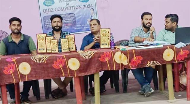 चित्रांशी और गुलिस्ता की जोड़ी बनी क्विज कांटेस्ट विनर
