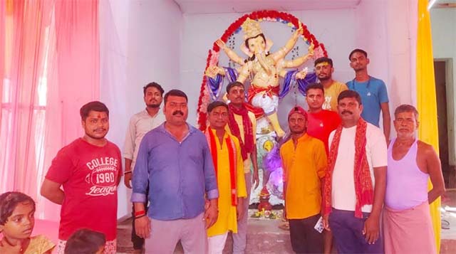 लोहंडिया बाजार में श्री गणेश पूजनोत्सव की धूम, भक्तिमय हुआ माहौल