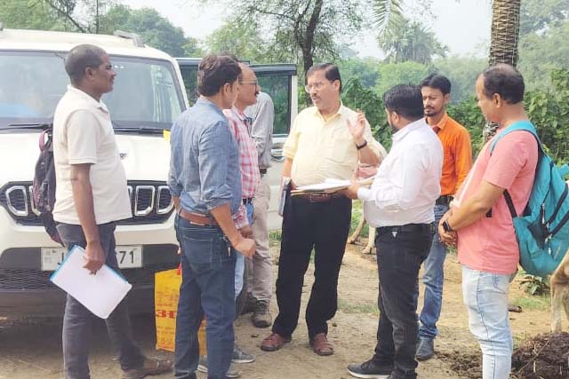 कालाजार सलाहकार ने सामुदायिक स्वास्थ्य केंद्र बोरियों का निरीक्षण किया