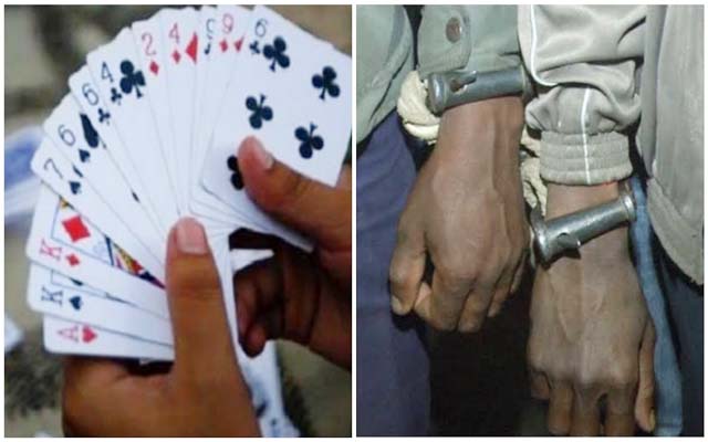 पुलिस ने जुआ खेलते छह लोगों को किया गिरफ्तार, भेजा जेल