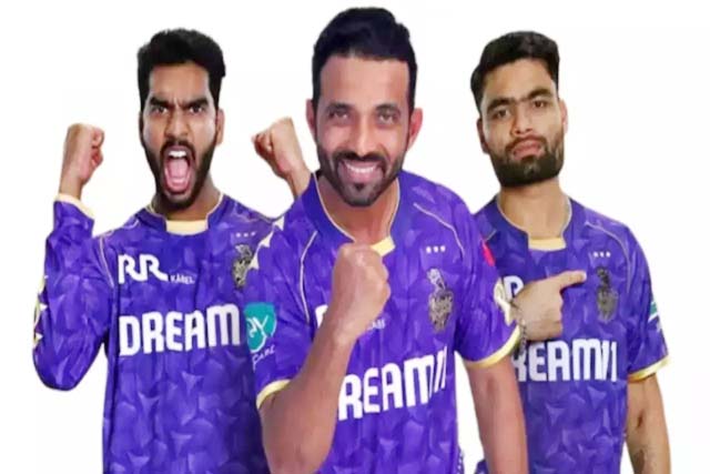 आईपीएल 25 में नई जर्सी में नजर आयेंगे केकेआर के खिलाड़ी