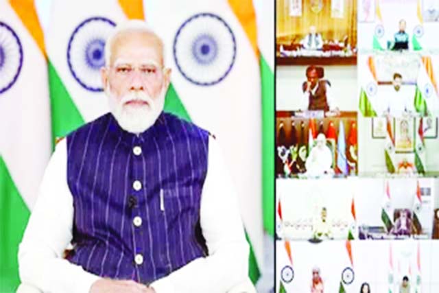 मुख्यमंत्रियों के साथ बैठक में पीएम बोले – सभी राज्य टीम इंडिया की तरह मिलकर काम करें