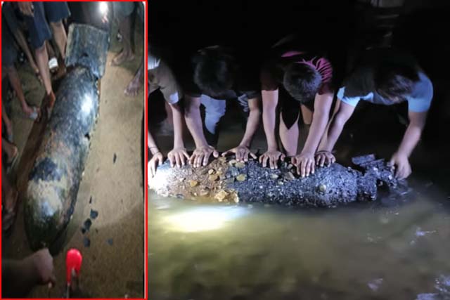 स्वर्णरेखा नदी में मिला भारी भरकम मिसाइल बम, क्षेत्र में मची अफरा-तफरी