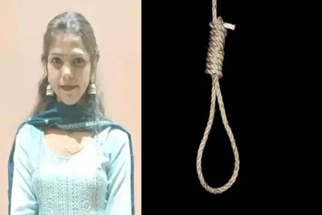 युवती ने फांसी लगाकर दे दी जान, प्रेमी विजय पर केस दर्ज