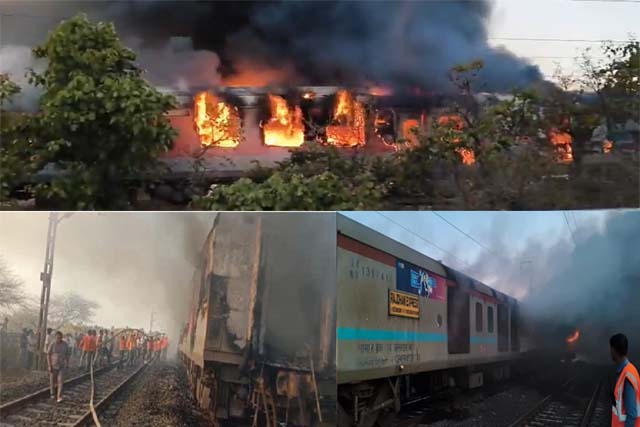 मप्र के रतलाम में राजधानी एक्सप्रेस में सुबह लगी आग, 68 यात्रियों को सुरक्षित निकाला गया, दिल्ली-मुंबई रेल यातायात प्रभावित