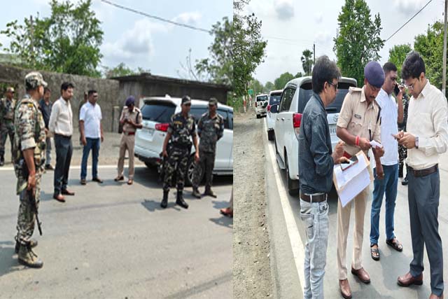 दुमका सीमा पर बढ़ी चौकसी: DC ने मलूटी चेकपोस्ट का किया औचक निरीक्षण, अब क्यूआर कोड से होगी वाहनों की जांच