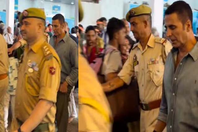 बॉलीवुड अभिनेता अक्षय कुमार ने श्री माता वैष्णो देवी मंदिर में पूजा-अर्चना की