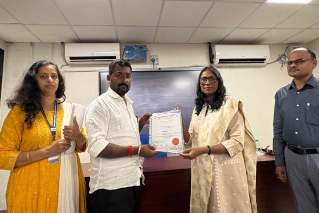 रांची के प्रशिक्षण सत्र में नगर परिषद अध्यक्ष रामनाथ को मिला प्रशस्ति पत्र