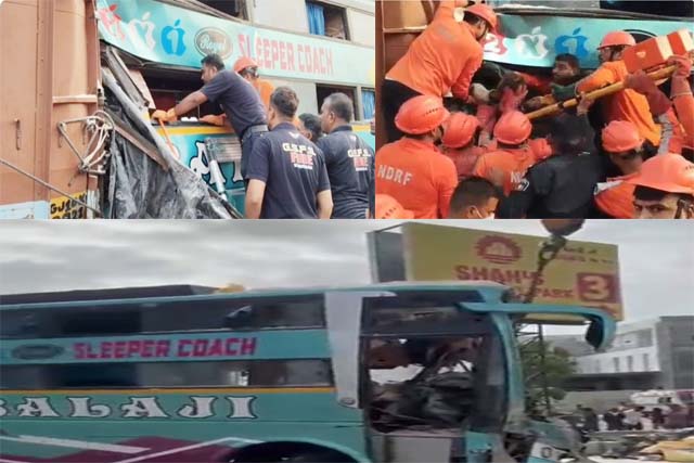 गुजरात के वडोदरा में बस-ट्रक की टक्कर, सात की मौत, 26 घायल