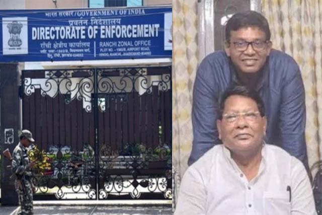 शराब घोटाला : पूर्व मंत्री रामेश्वर उरांव के बेटे से ED की पूछताछ जारी