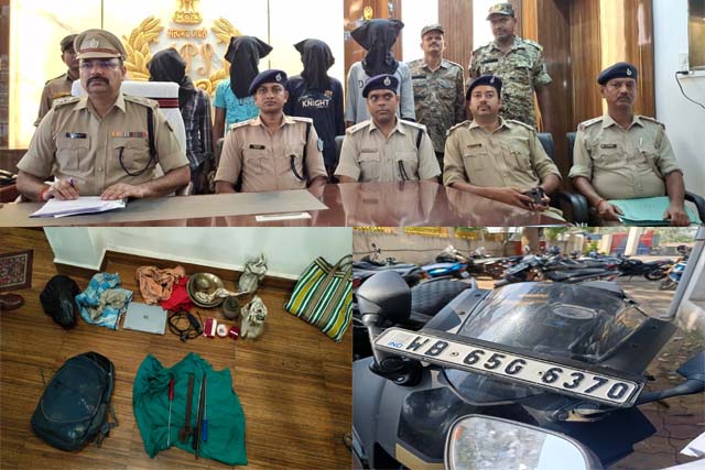 पाकुड़ : सिंधीपाड़ा चोरी कांड का खुलासा, अंतरराज्यीय चोर गिरोह के चार सदस्य गिरफ्तार