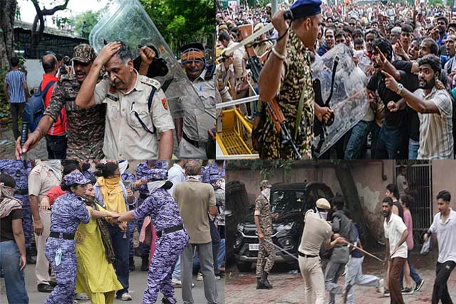 संसद में सवाल, बाहर बवाल : चढ़ावा चोरी, पेपर लीक को लेकर संसद में हंगामा, मार्च पर बरसी आंसू गैस की गोलियां और लाठियां