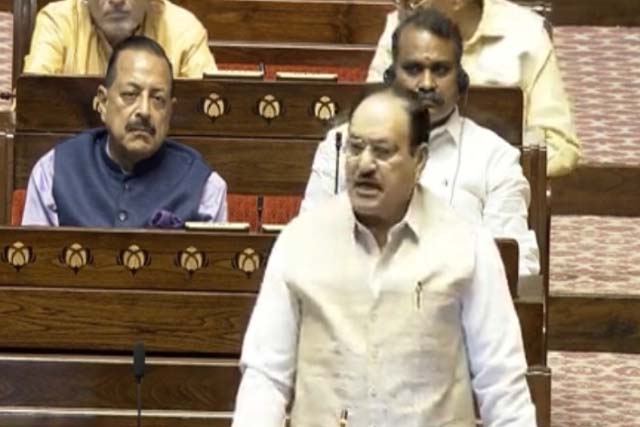 राज्यसभा में हंगामे पर बोले जेपी नड्डा- हर मुद्दे पर चर्चा को तैयार सरकार, विपक्ष का रवैया गैर-जिम्मेदाराना