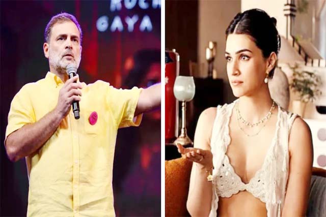 राखी विज्ञापन विवाद में कृति सेनन को राहुल गांधी का समर्थन, बोले- महिला क्या पहनेगी, ये उसकी पसंद