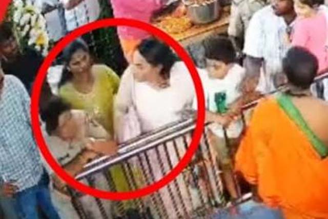 मंदिर में दर्शन को लेकर विधायक की बेटी ने महिला एसआई को जड़ा थप्पड़