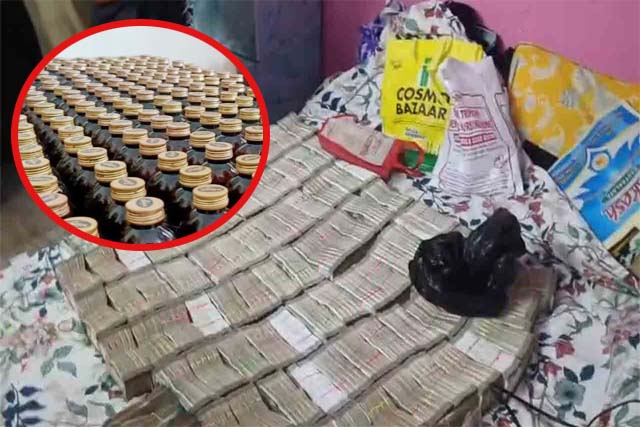 मालदा में दो करोड़ 40 लाख रुपये नकद और नौ हज़ार प्रतिबंधित कफ सिरप बरामद