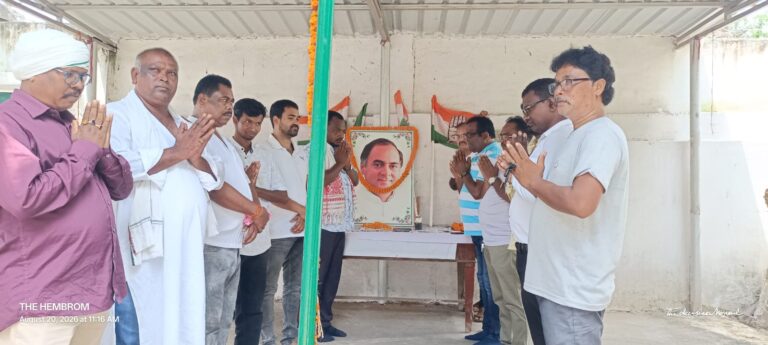 कांग्रेस भवन में मनाई गई पूर्व प्रधानमंत्री राजीव गांधी की जयंती