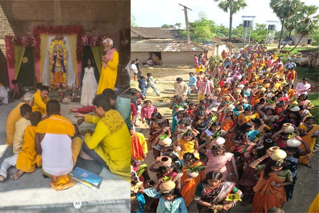 तीनपहाड़ में गणेशोत्सव की धूम, गूंज रहे है गणपति बप्पा मोरया-गणपति बप्पा मोरया के जयकारे