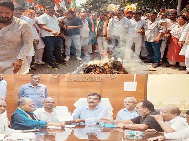 सीईसी ज्ञानेश कुमार के इस्तीफे की मांग को लेकर रांची में कांग्रेस का प्रदर्शन, निर्वाचन आयोग कार्यालय का घेराव