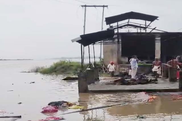 सोन नदी का जलस्तर बढ़ा, हुसैनाबाद के तटीय गांवों में अलर्ट