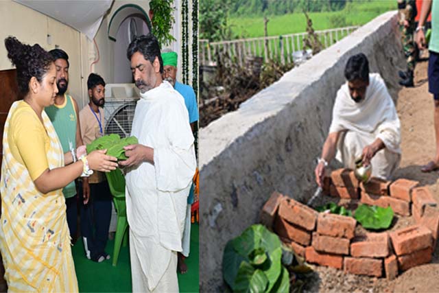 मुख्यमंत्री हेमन्त सोरेन ने मां के श्राद्धकर्म के तहत निभाईं पारंपरिक रस्में
