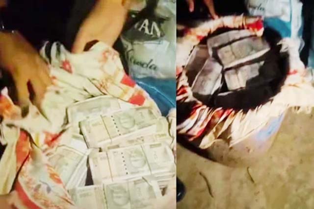 प्रयागराज में अब नीले ड्रम उगल रहे नोटों के बंडल, जमीन के नीचे गड़े तीन ड्रमों से बरामद नकदी करोड़ों में होने का अनुमान