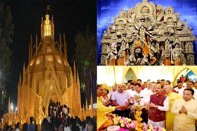 एग्रिको पूजा पंडाल का पूर्व मुख्यमंत्री रघुवर दास ने किया उद्घाटन